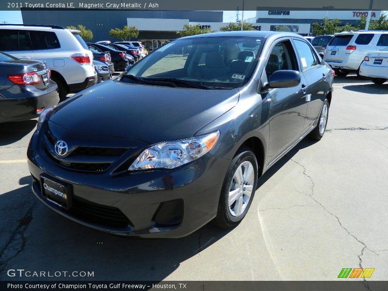 Magnetic Gray Metallic / Ash 2011 Toyota Corolla LE