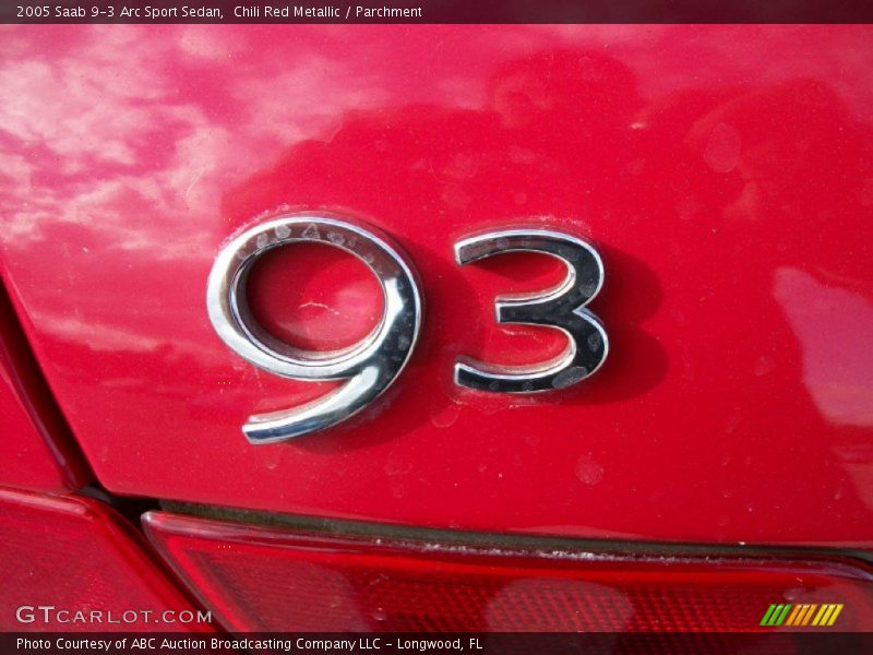 Chili Red Metallic / Parchment 2005 Saab 9-3 Arc Sport Sedan
