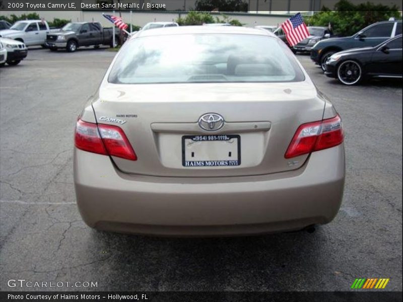 Desert Sand Metallic / Bisque 2009 Toyota Camry LE