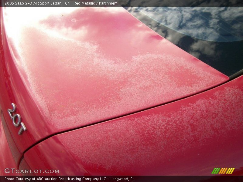 Chili Red Metallic / Parchment 2005 Saab 9-3 Arc Sport Sedan