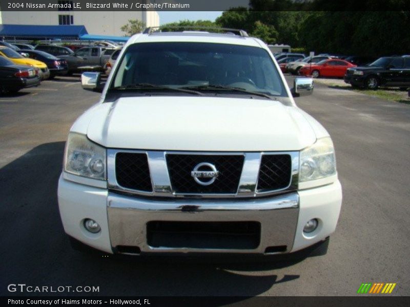 Blizzard White / Graphite/Titanium 2004 Nissan Armada LE
