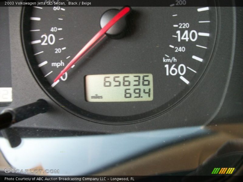 Black / Beige 2003 Volkswagen Jetta GLS Sedan