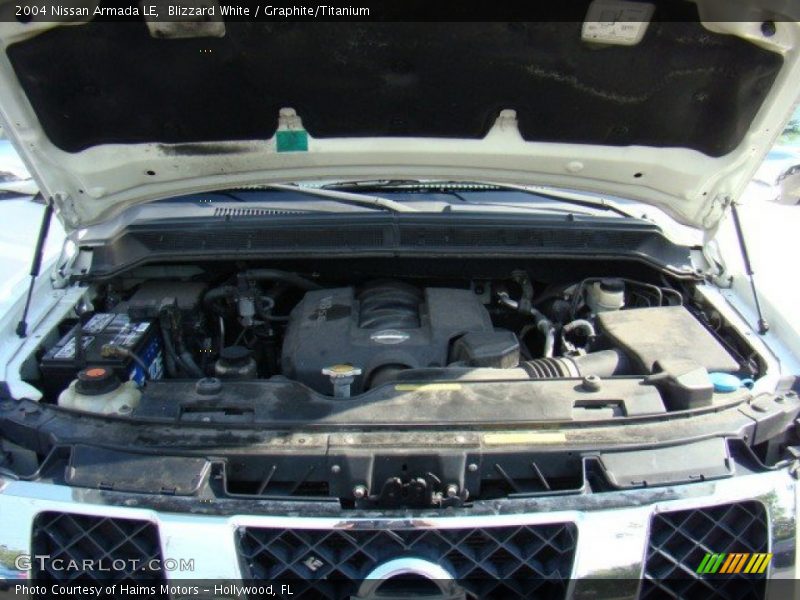 Blizzard White / Graphite/Titanium 2004 Nissan Armada LE