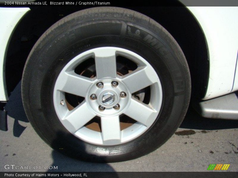Blizzard White / Graphite/Titanium 2004 Nissan Armada LE