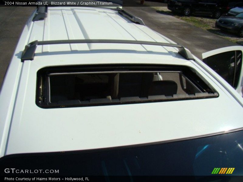 Blizzard White / Graphite/Titanium 2004 Nissan Armada LE