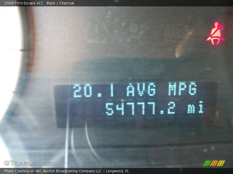 Black / Charcoal 2009 Ford Escape XLT