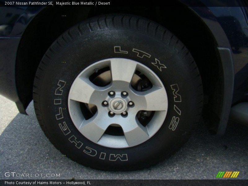 Majestic Blue Metallic / Desert 2007 Nissan Pathfinder SE