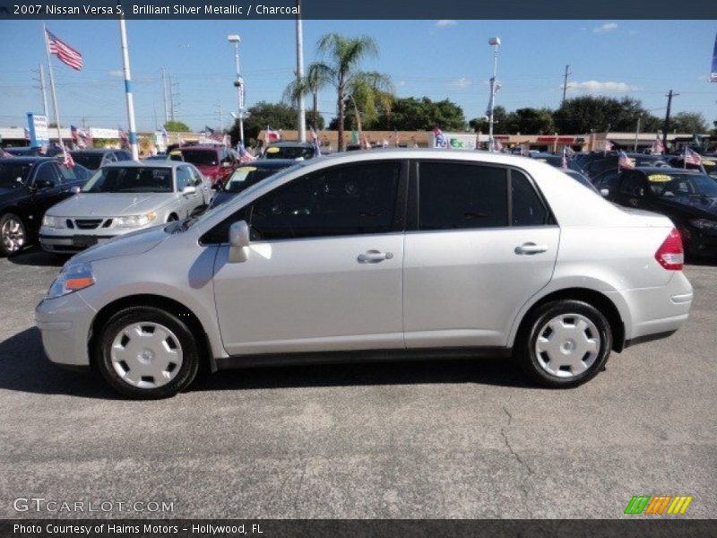 Brilliant Silver Metallic / Charcoal 2007 Nissan Versa S