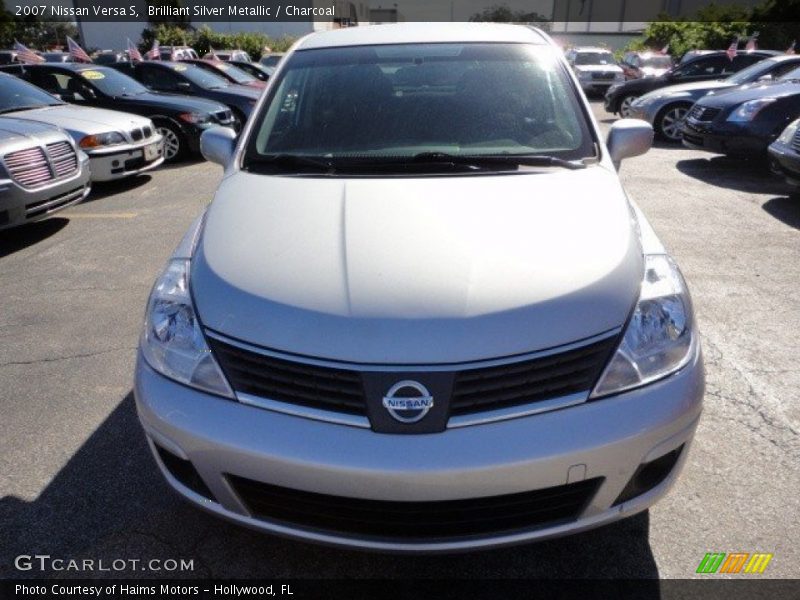 Brilliant Silver Metallic / Charcoal 2007 Nissan Versa S