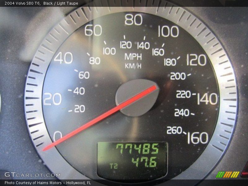 Black / Light Taupe 2004 Volvo S80 T6