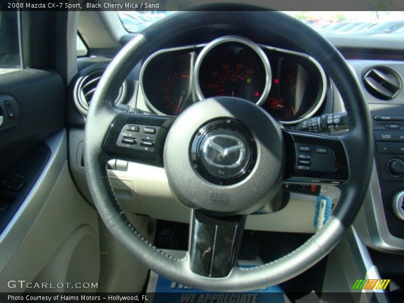 Black Cherry Mica / Sand 2008 Mazda CX-7 Sport
