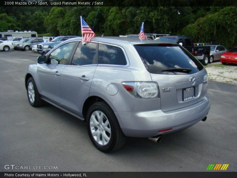 Liquid Platinum Metallic / Sand 2008 Mazda CX-7 Sport