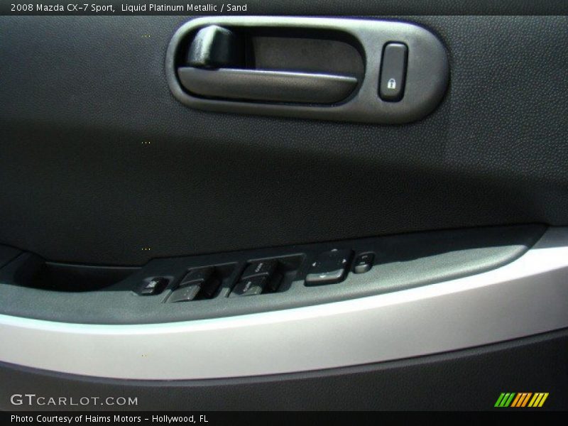 Liquid Platinum Metallic / Sand 2008 Mazda CX-7 Sport