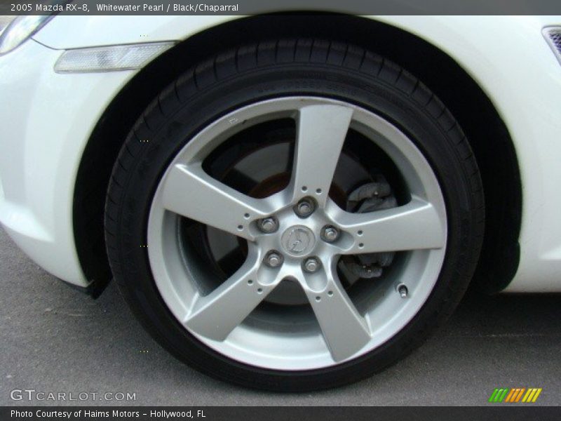 Whitewater Pearl / Black/Chaparral 2005 Mazda RX-8