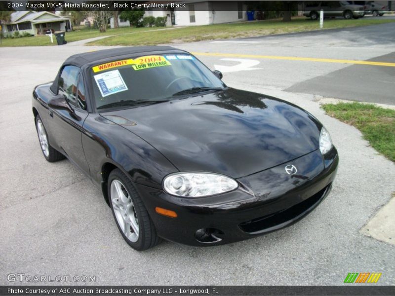 Black Cherry Mica / Black 2004 Mazda MX-5 Miata Roadster