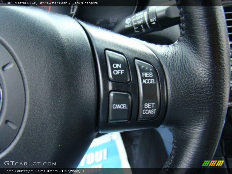 Whitewater Pearl / Black/Chaparral 2005 Mazda RX-8