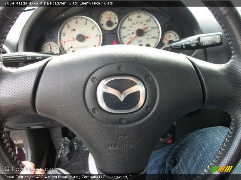 Black Cherry Mica / Black 2004 Mazda MX-5 Miata Roadster