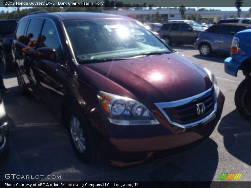 Dark Cherry Pearl / Ivory 2009 Honda Odyssey EX-L