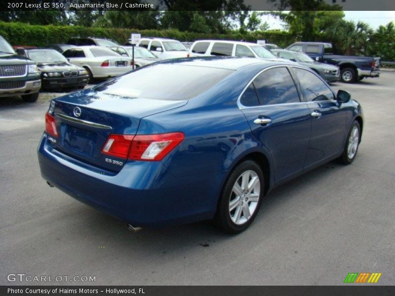 Aquamarine Blue / Cashmere 2007 Lexus ES 350