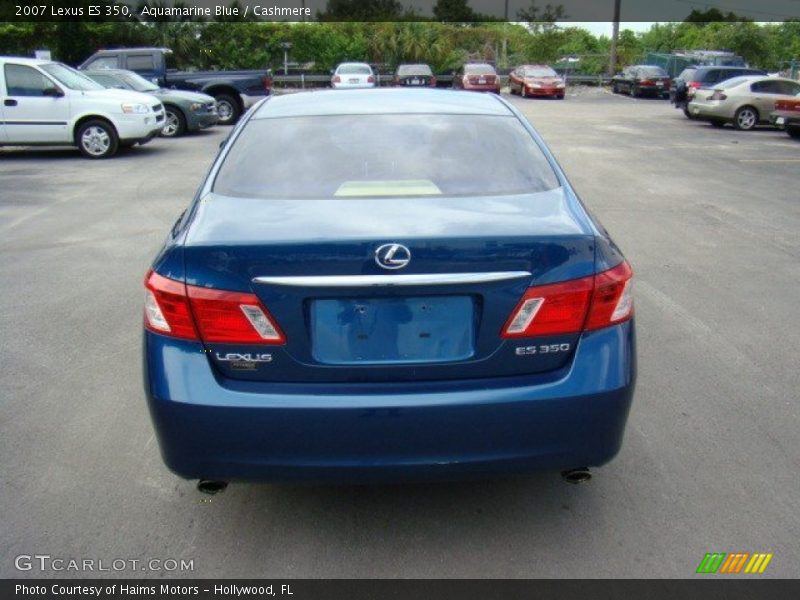 Aquamarine Blue / Cashmere 2007 Lexus ES 350