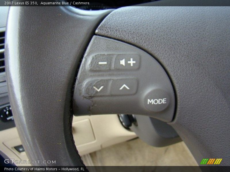 Aquamarine Blue / Cashmere 2007 Lexus ES 350