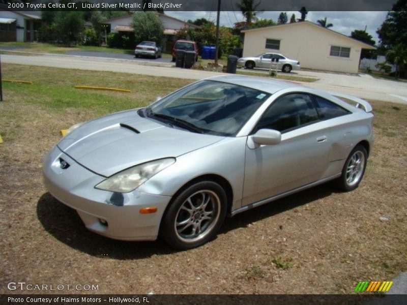 Liquid Silver Metallic / Black/Silver 2000 Toyota Celica GT
