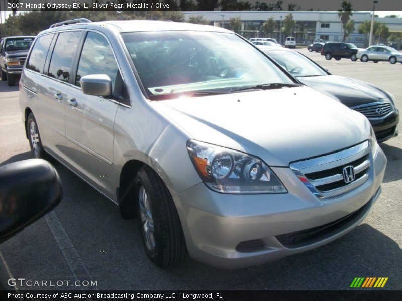 Silver Pearl Metallic / Olive 2007 Honda Odyssey EX-L