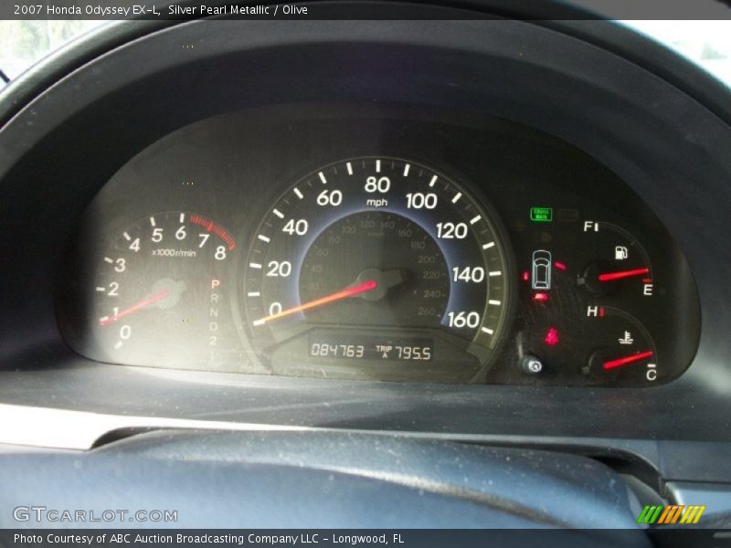 Silver Pearl Metallic / Olive 2007 Honda Odyssey EX-L