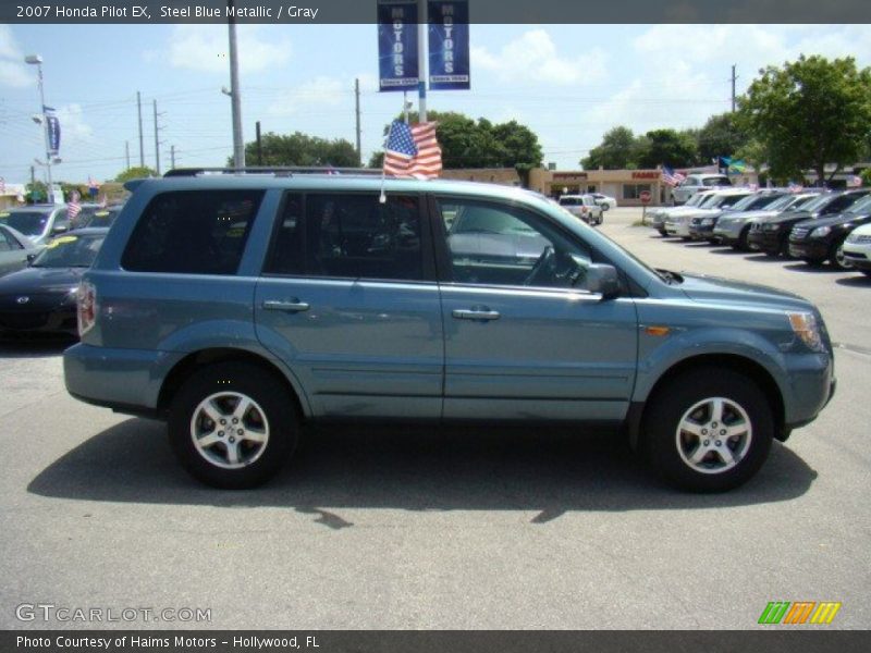 Steel Blue Metallic / Gray 2007 Honda Pilot EX