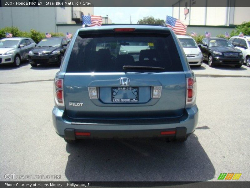 Steel Blue Metallic / Gray 2007 Honda Pilot EX
