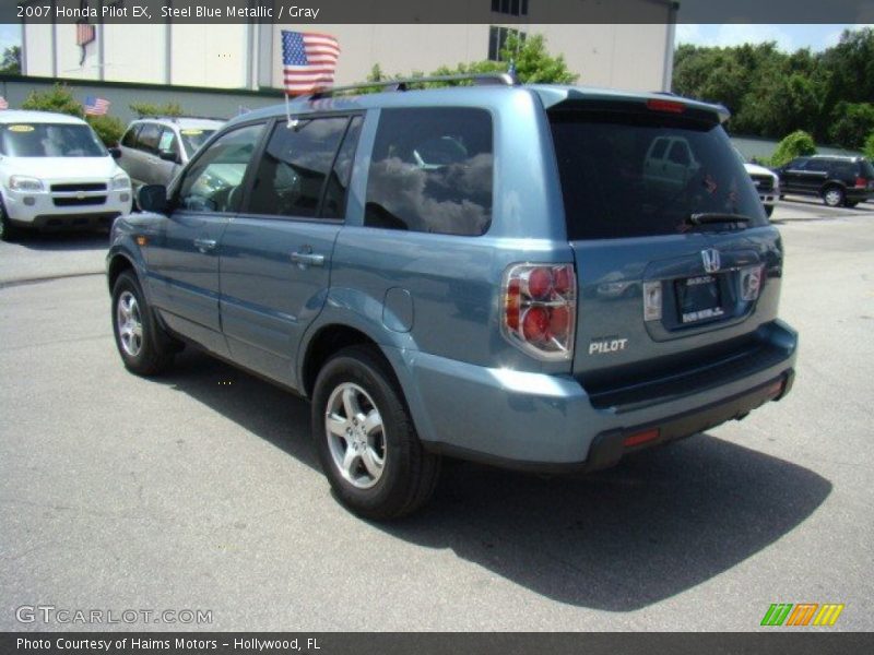 Steel Blue Metallic / Gray 2007 Honda Pilot EX