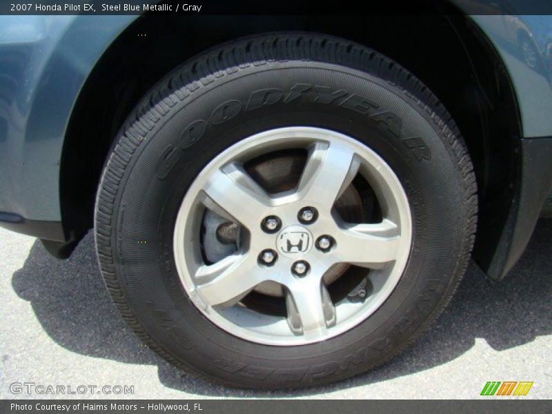 Steel Blue Metallic / Gray 2007 Honda Pilot EX