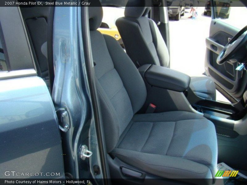 Steel Blue Metallic / Gray 2007 Honda Pilot EX