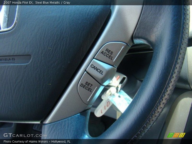 Steel Blue Metallic / Gray 2007 Honda Pilot EX