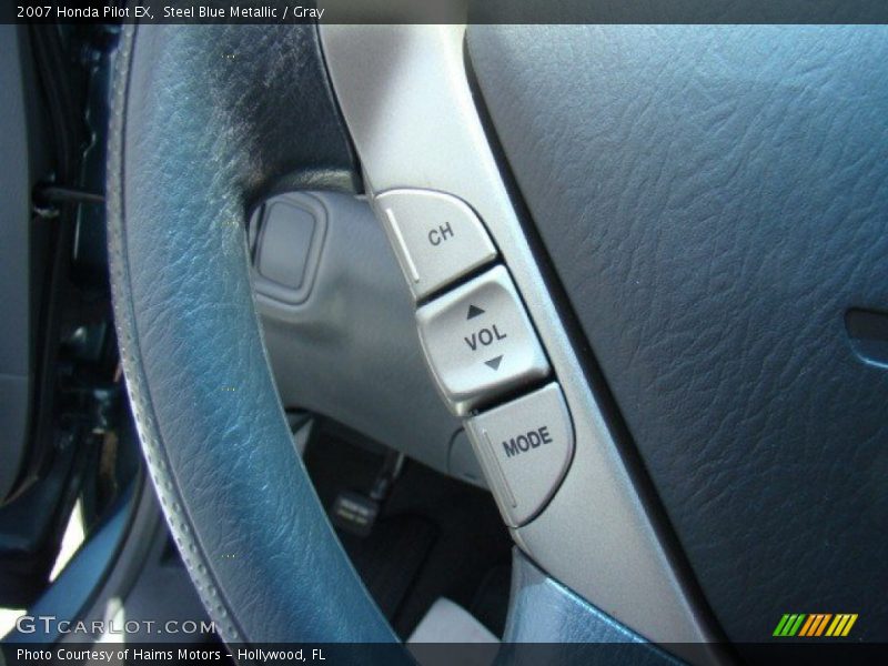 Steel Blue Metallic / Gray 2007 Honda Pilot EX