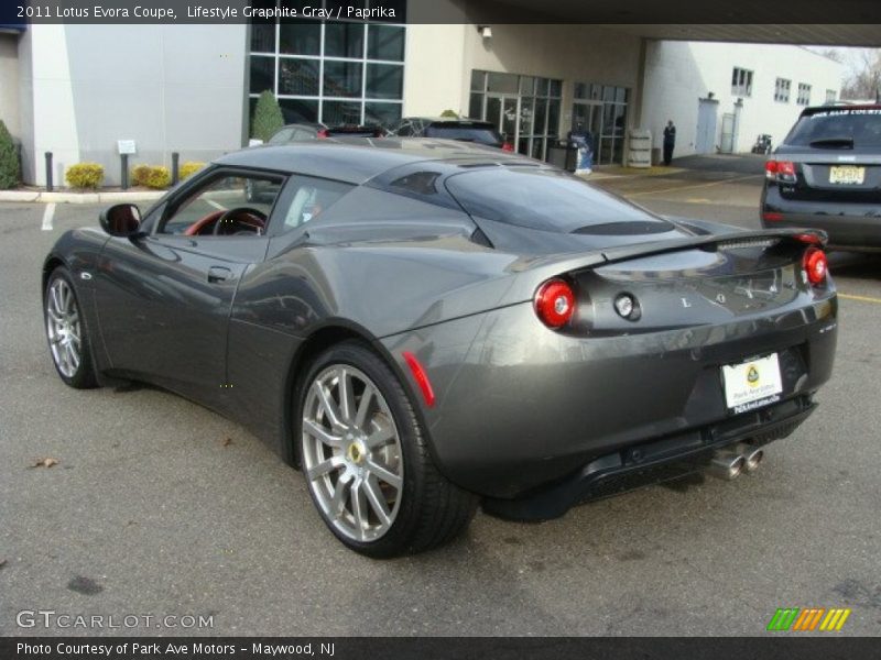 Lifestyle Graphite Gray / Paprika 2011 Lotus Evora Coupe