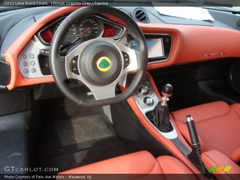  2011 Evora Coupe Paprika Interior