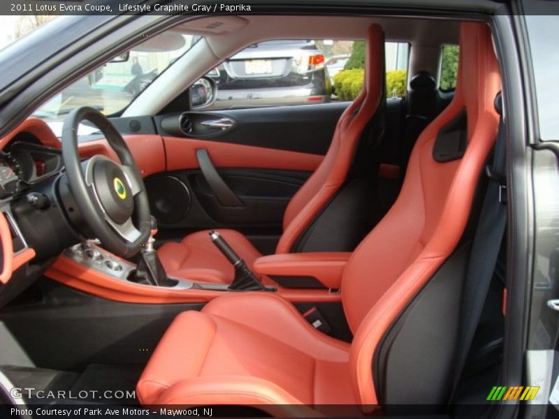  2011 Evora Coupe Paprika Interior