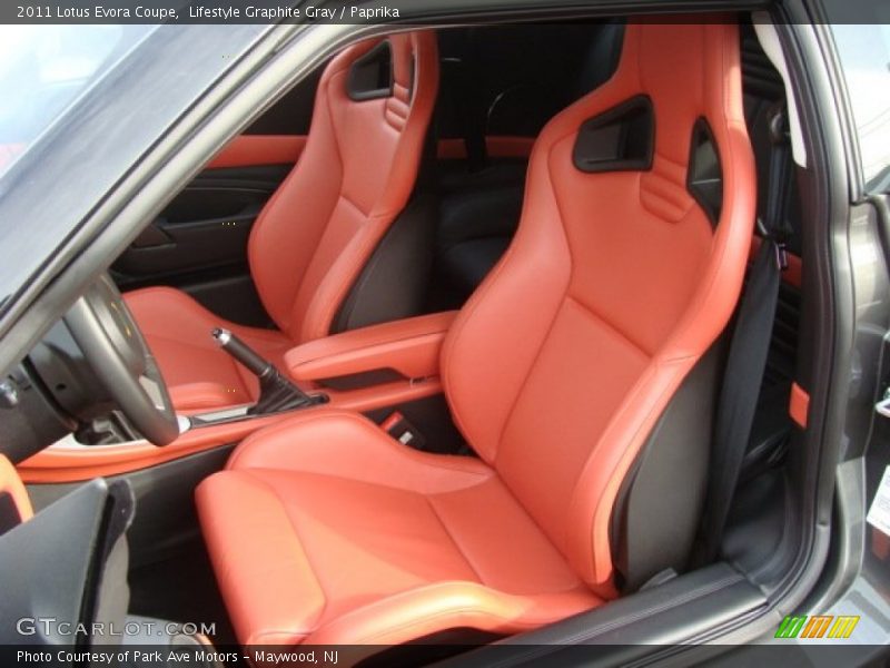  2011 Evora Coupe Paprika Interior
