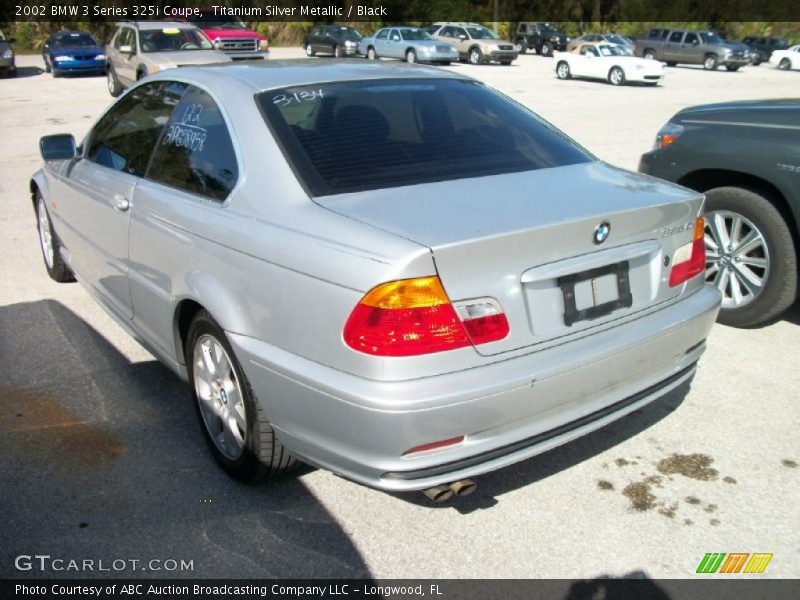 Titanium Silver Metallic / Black 2002 BMW 3 Series 325i Coupe
