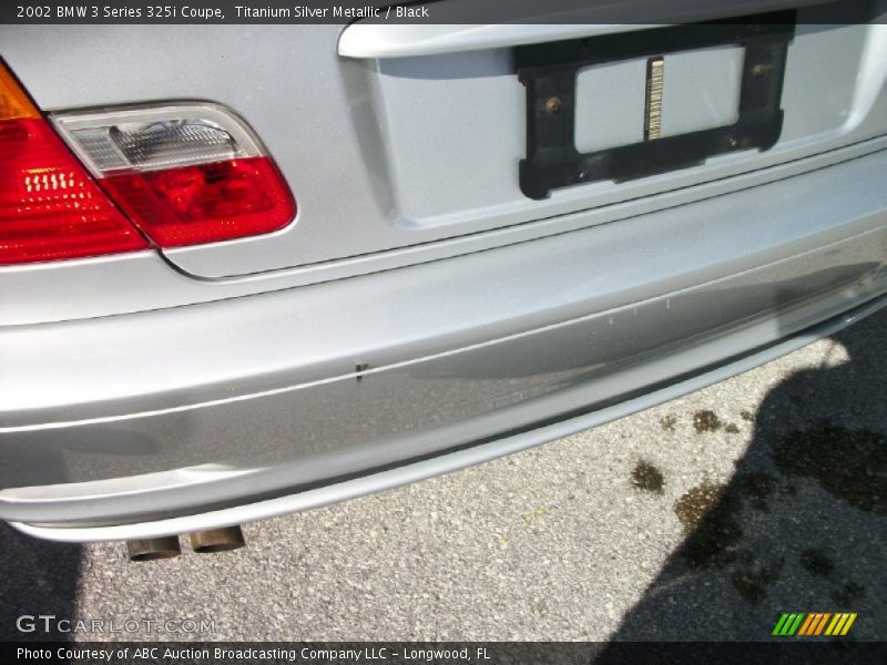 Titanium Silver Metallic / Black 2002 BMW 3 Series 325i Coupe