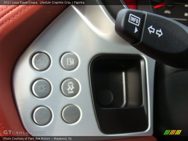 Controls of 2011 Evora Coupe