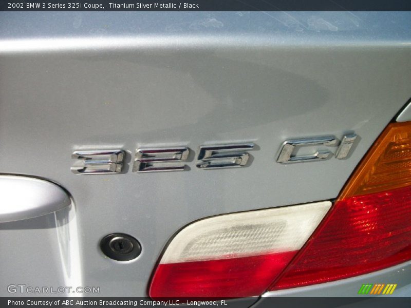 Titanium Silver Metallic / Black 2002 BMW 3 Series 325i Coupe