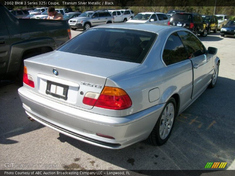 Titanium Silver Metallic / Black 2002 BMW 3 Series 325i Coupe
