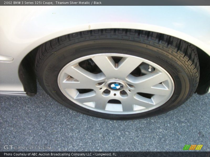Titanium Silver Metallic / Black 2002 BMW 3 Series 325i Coupe