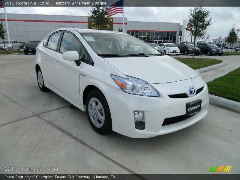 Blizzard White Pearl / Bisque 2011 Toyota Prius Hybrid II
