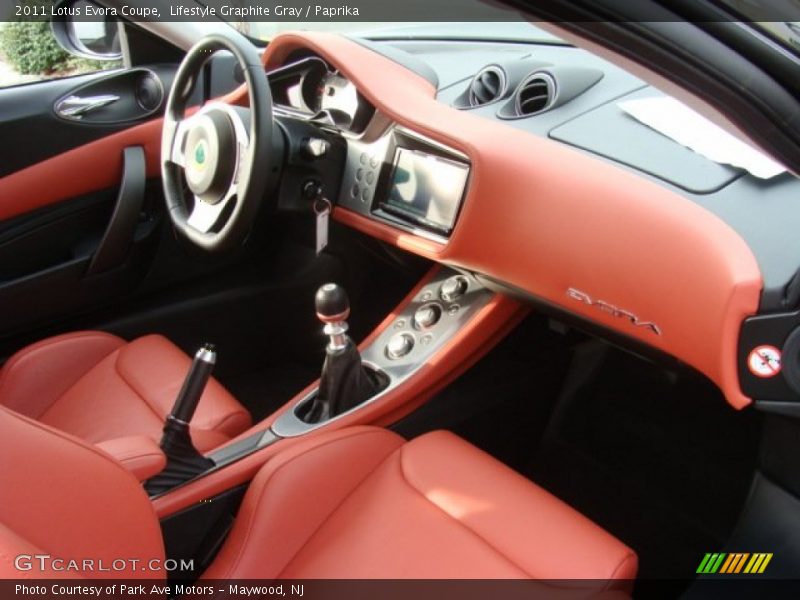  2011 Evora Coupe Paprika Interior