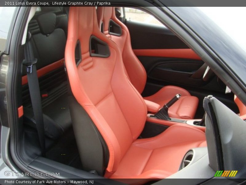  2011 Evora Coupe Paprika Interior
