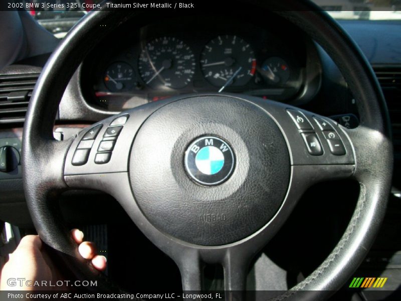 Titanium Silver Metallic / Black 2002 BMW 3 Series 325i Coupe
