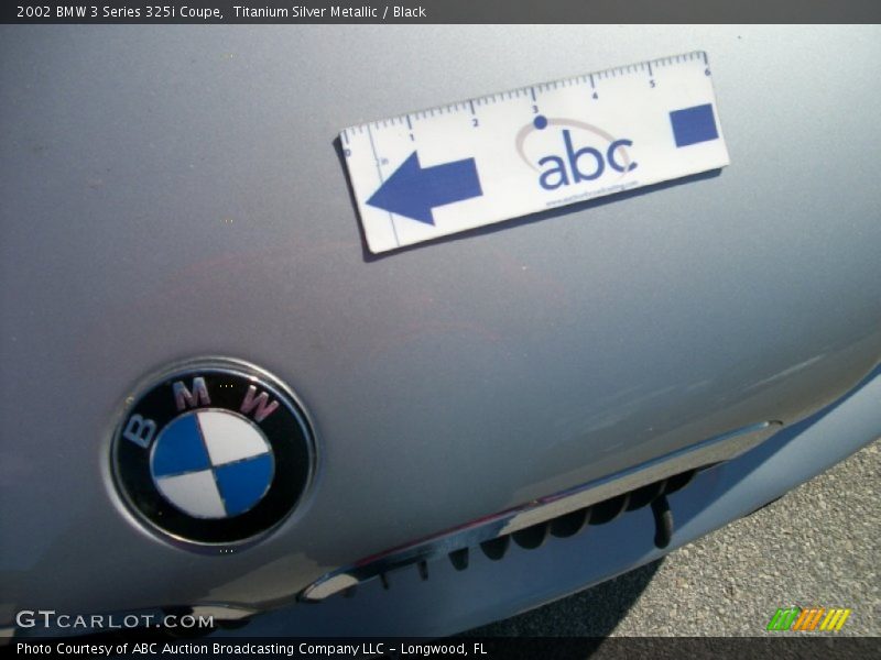 Titanium Silver Metallic / Black 2002 BMW 3 Series 325i Coupe